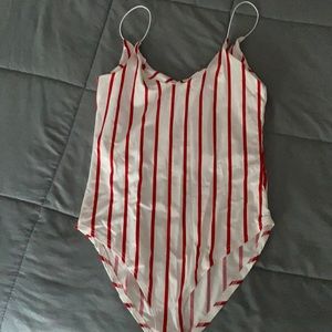 Striped bodysuit